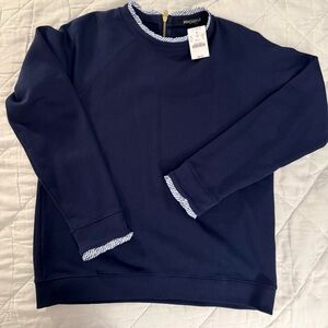 J. Crew Women’s   Navy Crewneck Sweater